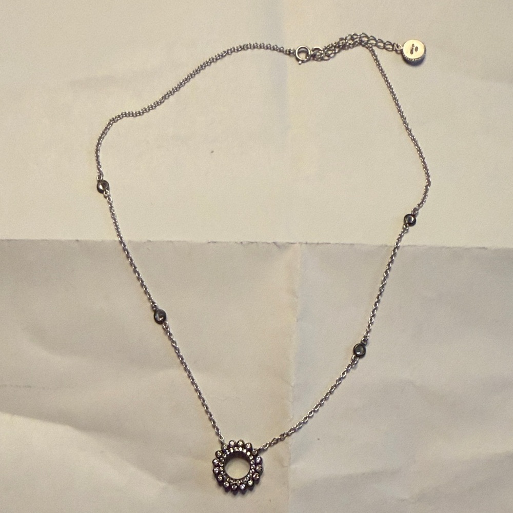 Belargo sterling silver necklace with a decorative pendant and bead accents.